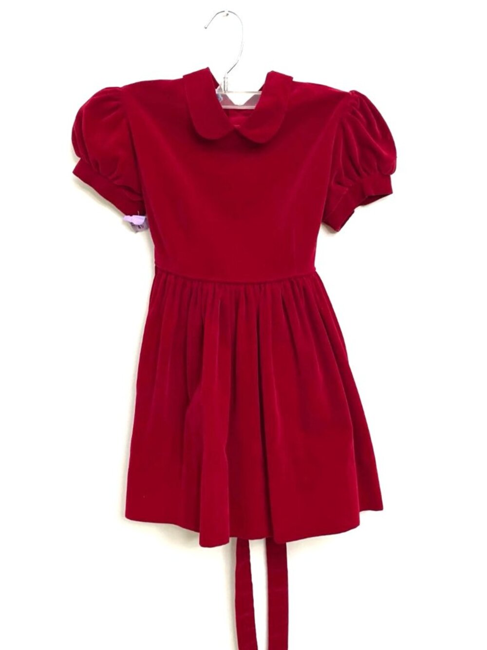 Vintage Patty Dee Dress Little Girl Toddler Size 5 Red Velvet